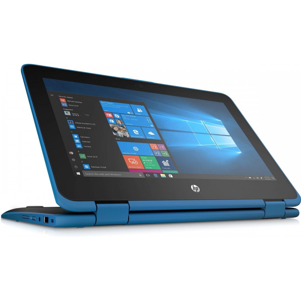 HP ProBook x360 11 G3 EE Blue Grade A- Intel Pentium Quad-Core Silver 8GB DDR4 Onboard 