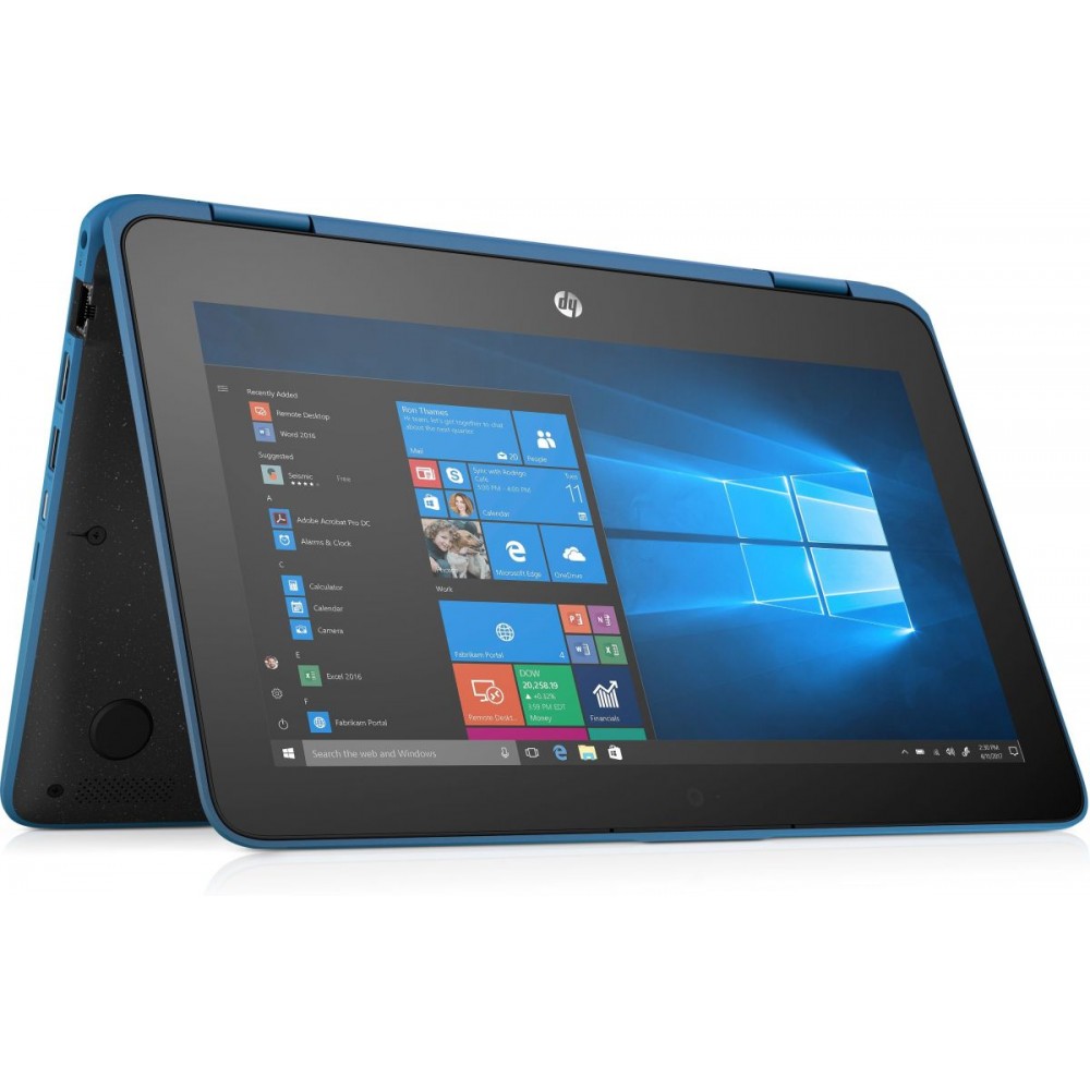 HP ProBook x360 11 G3 EE Blue Grade A- Intel Pentium Quad-Core Silver 8GB DDR4 Onboard 